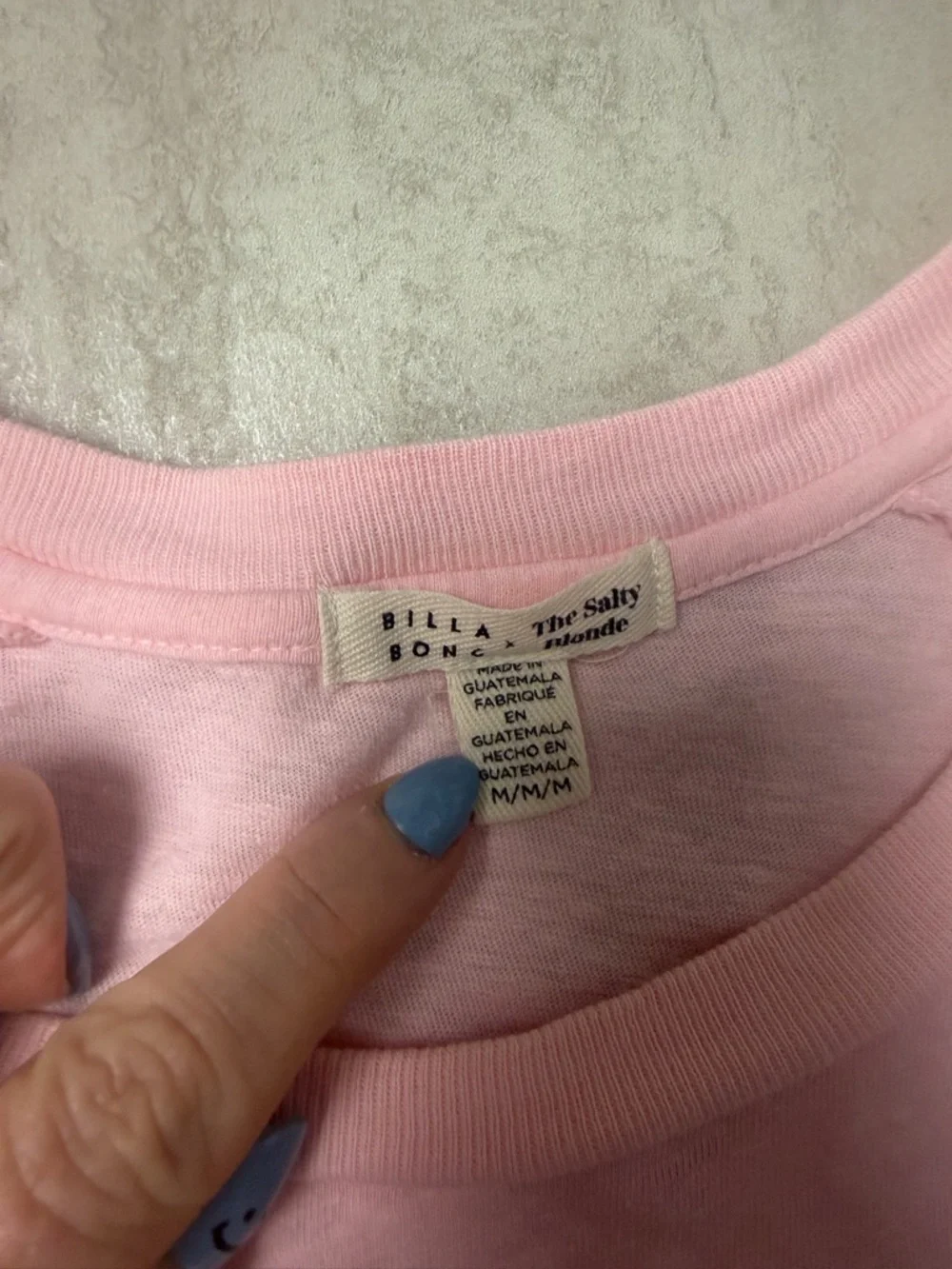 Billabong crop tee shirt Just Beachin' cropped t-shirt pink Aloha